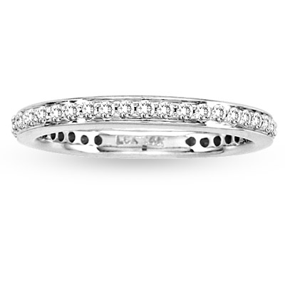 0.35ct tw Round Diamonds Antique Look Wedding Band 14k Gold Bridal Ring