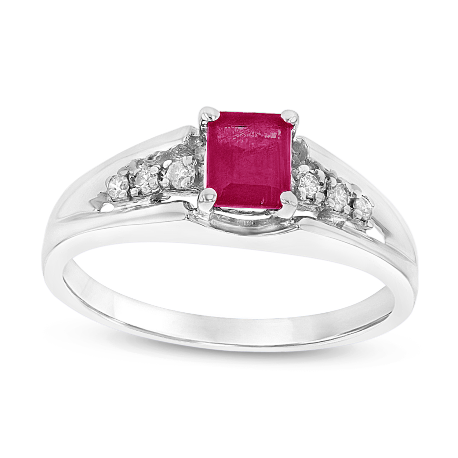 0.68cttw Natural Heated Ruby and Diamond Ring set in 14k Gold