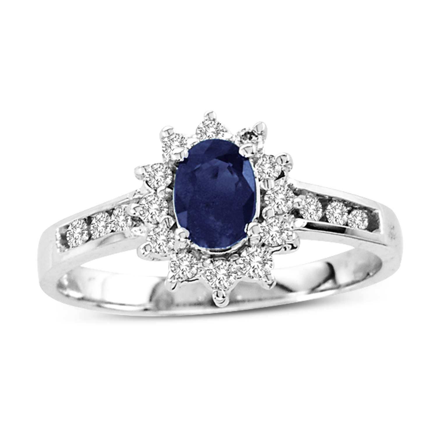 0.84cttw Sapphire and Diamond Fashion Ring set in 14k Gold
