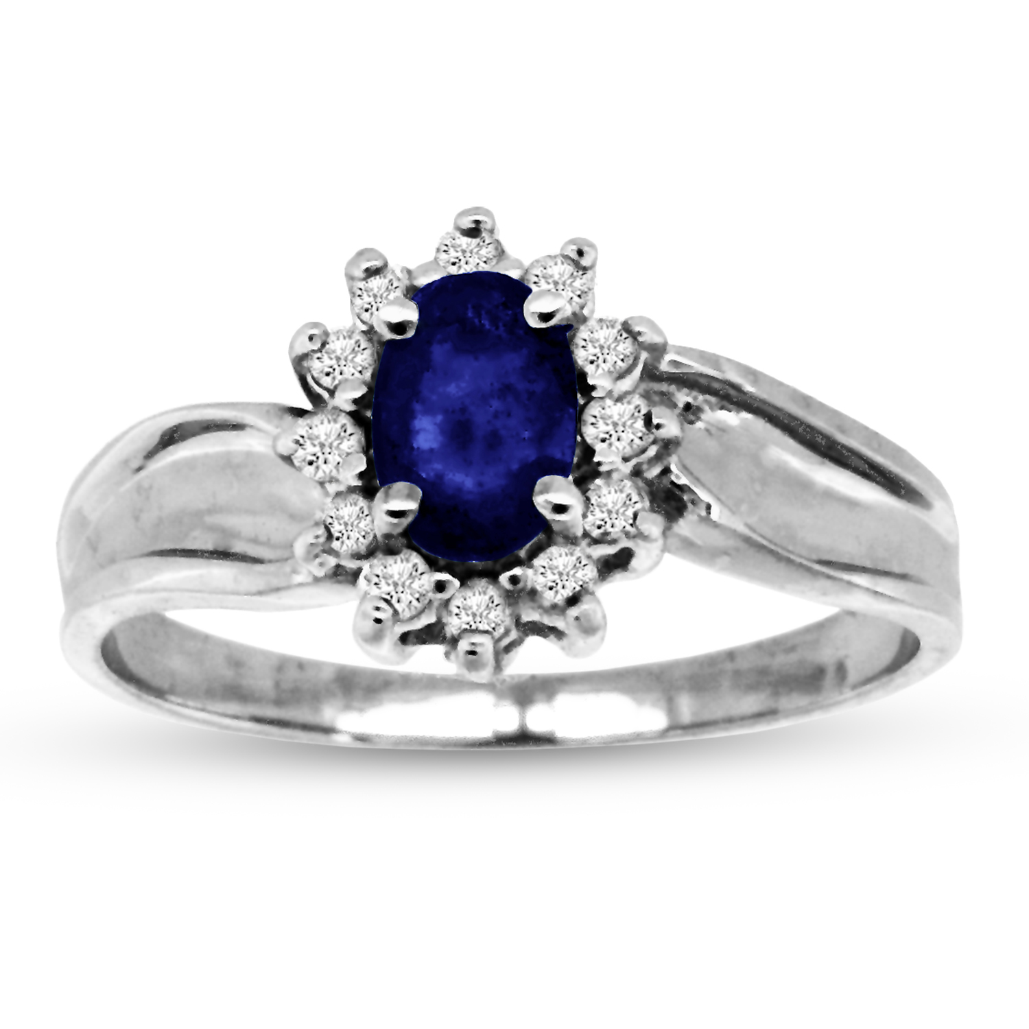 0.67cttw Sapphire and Diamond Fashion Ring set in 14k Gold