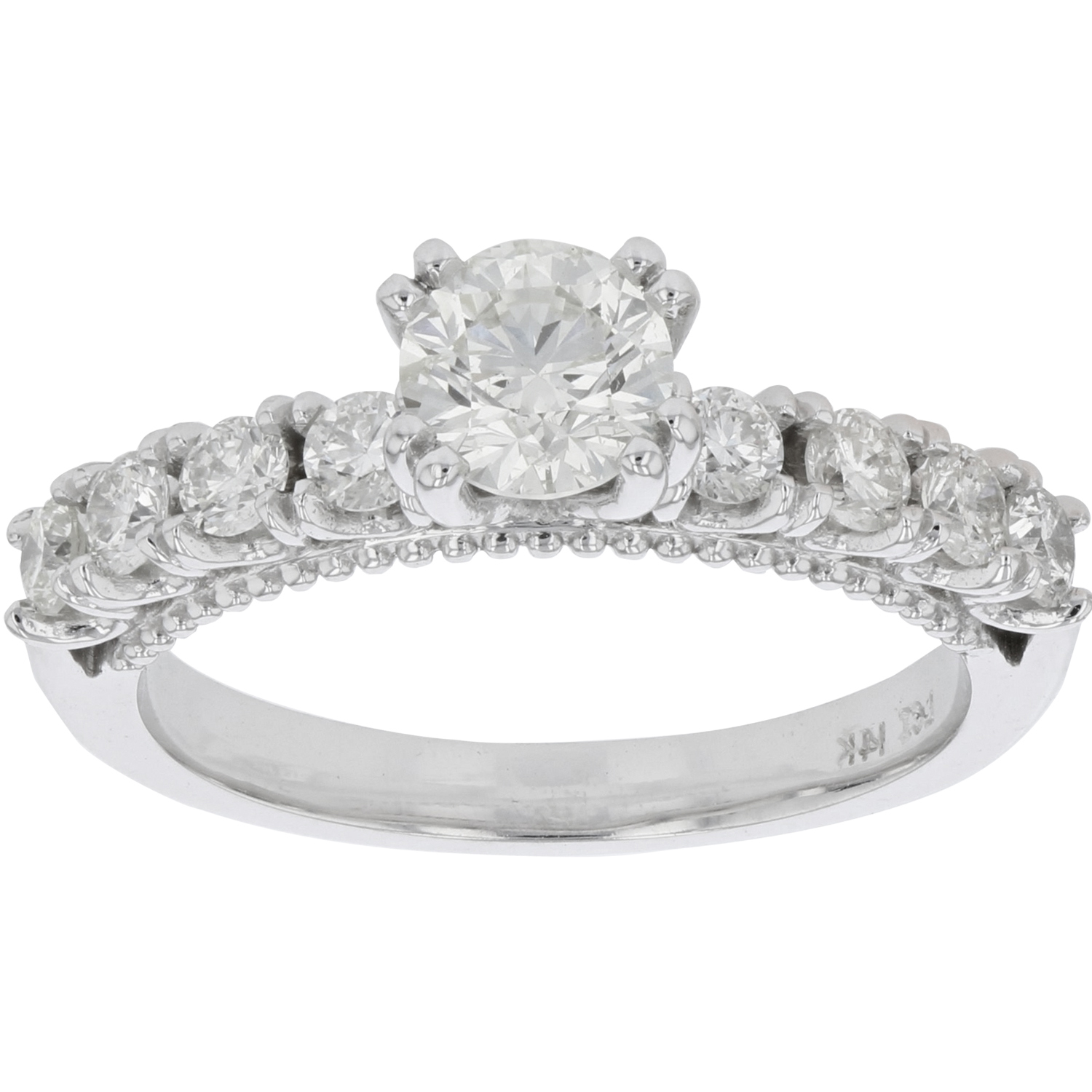 1.25xtw Duamond Engagement Ring in 14k White Gold