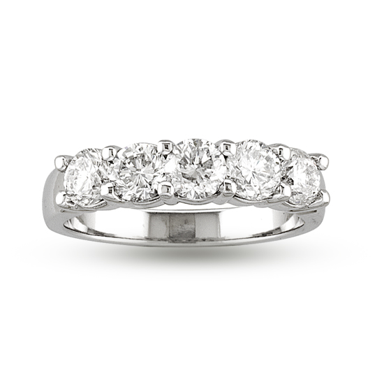 14k Gold Wedding Band with 0.45cttw of Diamonds