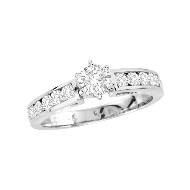 View 1.00cttw Diamond Engagement Ring 14k Gold