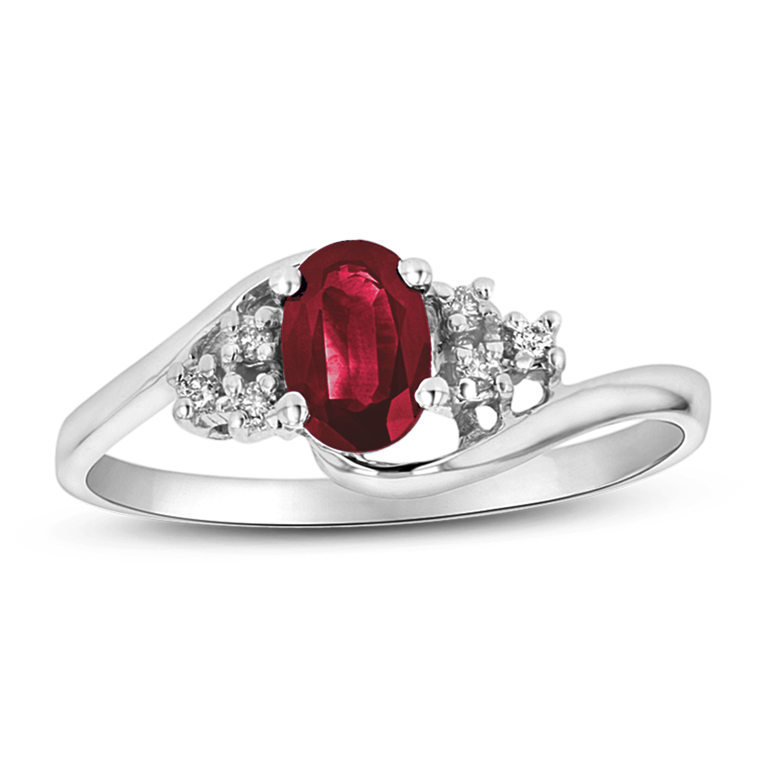 0.46cttw Natural Heated Ruby and Diamond Fashion Ring set in 14k Gold